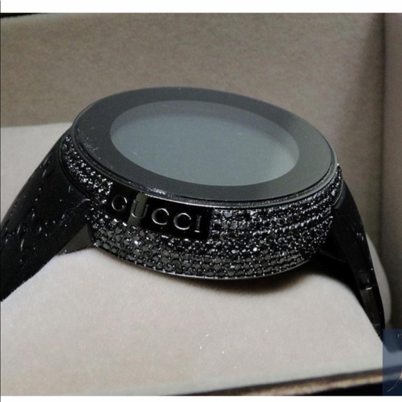 Gucci Mens I Digital Black Diamond Ct Ya114207 Watch - Picture 7 of 7